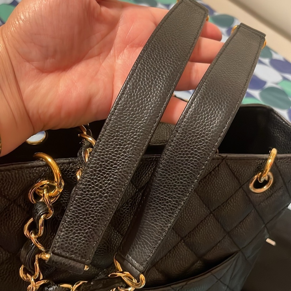 Chanel PST Black Quilted Caviar Shoulder Bag - Picture 10 of 16
